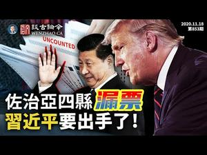 佐治亚州四个县查出「漏算票」前所未见；密西根一夜剧情两度反转；习近平「拉清单」要对美反击（文昭谈古论今20201118第853期）