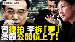 蔡霞认了！换习成党内共识？习李不同调各说各话；安徽洪水退，习专业摆拍；长江又洪峰，乐山大佛脚平台被淹；邓炳强抢先房产转移， 林郑被美国制裁，使用信用卡遇阻【大纪元 新闻看点 08.18】 中国新闻