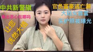 中共发布党卫军警旗，里面蕴含的这些含义您看出来了吗？有没有恶心到您？大陆政商富豪逃亡潮超乎想像，中国女首富买“黄金护照”被曝光，没有人愿意陪著习近平一起疯