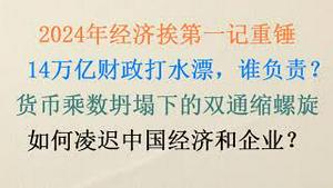 2024年经济挨第一记重锤，真正的企业倒闭潮、失业潮开启！14万亿财政打水漂，谁负责？货币乘数坍塌下的双通缩螺旋     如何凌迟中国经济和企业？(20240105第1133期)
