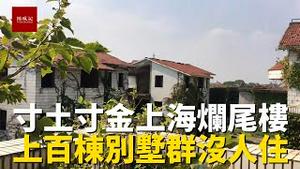 寸土寸金的上海仍然存在大量烂尾别墅群，上百栋别墅荒废无人住，杂草丛生