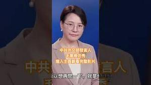 太像了！外交部发言人就这么简单！ #秦刚 #毛宁